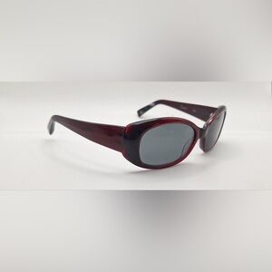 Steven Michael Cecile Burgundy Oval Sunglasses Frames Only